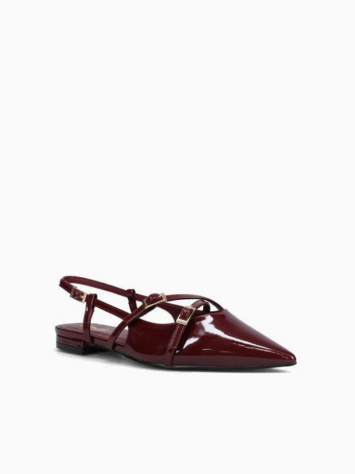 Victoria Burgundy Patent