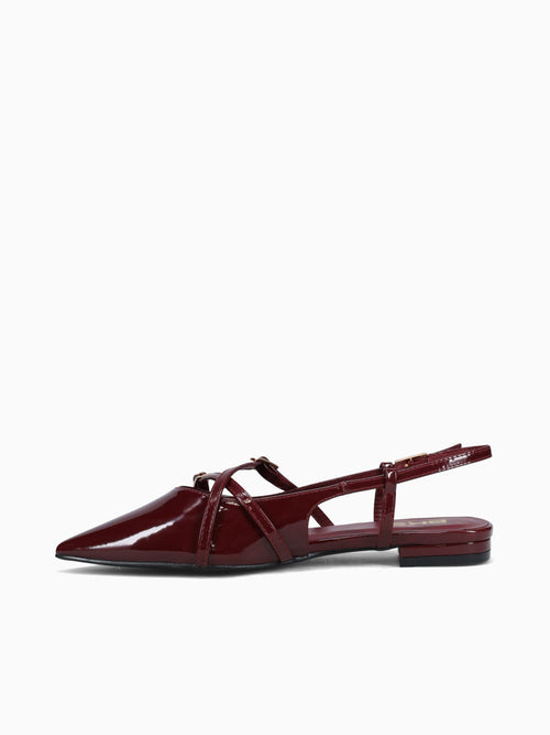 Victoria Burgundy Patent