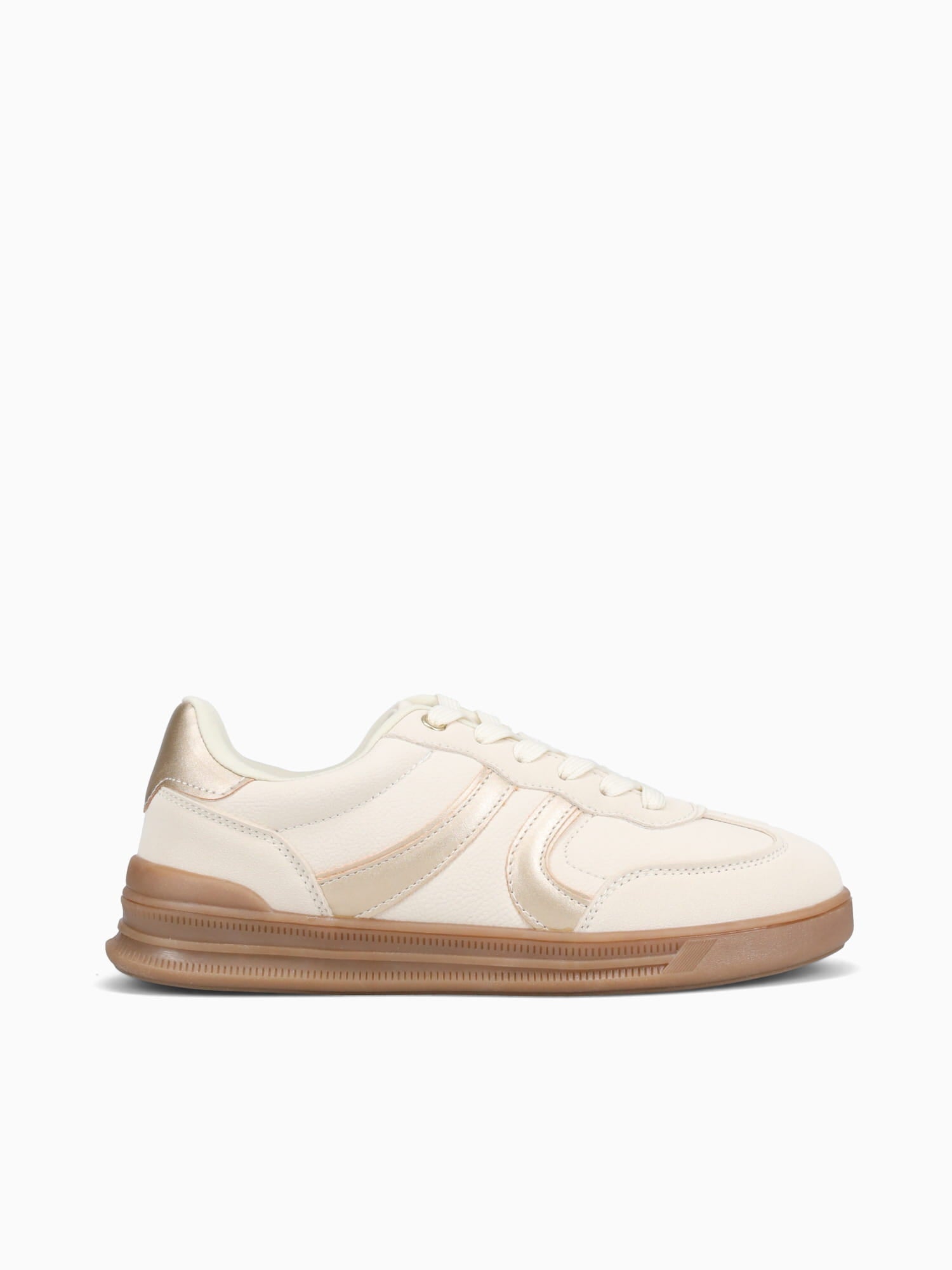 Emily Gold Beige Metallic Gold / 5 / M