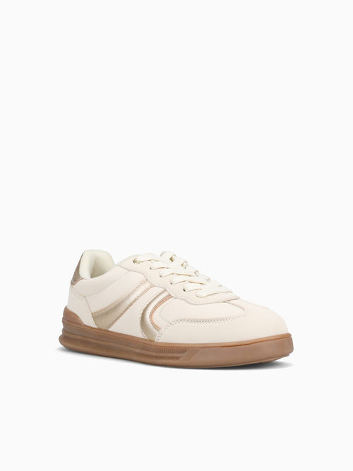 Emily Gold Beige Metallic Gold / 5 / M