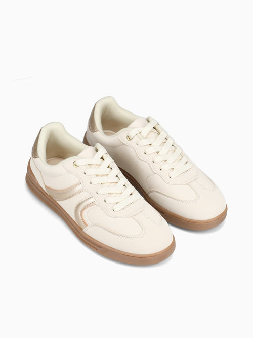 Emily Gold Beige Metallic Gold / 5 / M