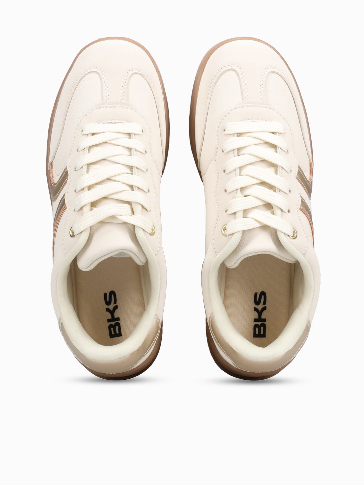 Emily Gold Beige Metallic Gold / 5 / M