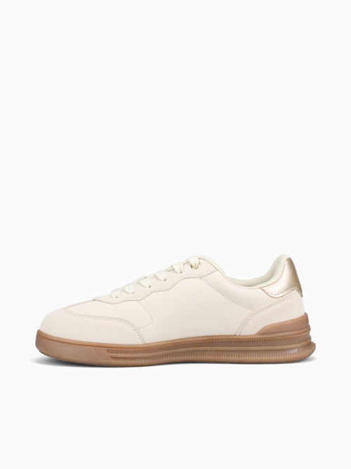 Emily Gold Beige Metallic Gold / 5 / M