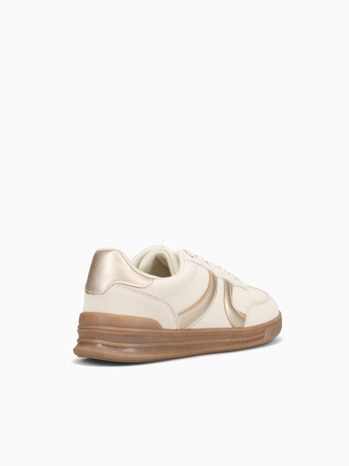 Emily Gold Beige Metallic Gold / 5 / M