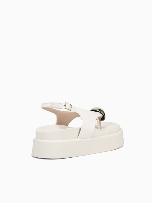 Layla Off White Verniz Molhado