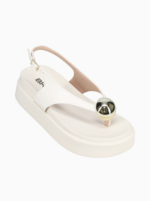 Layla Off White Verniz Molhado