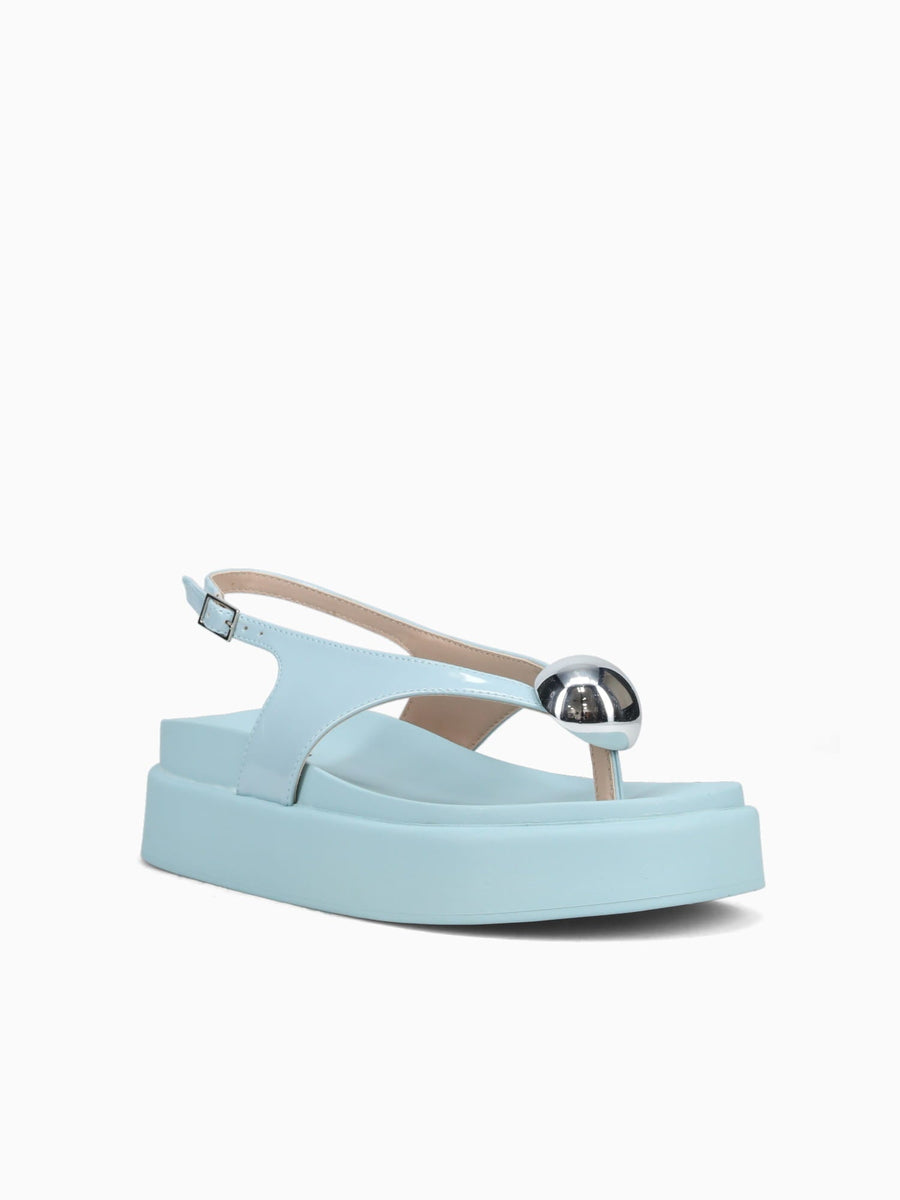 Layla Baby Blue Verniz Molhado Light Blue / 5 / M