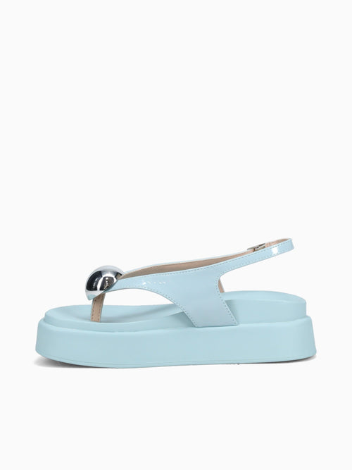 Layla Baby Blue Verniz Molhado Light Blue / 5 / M