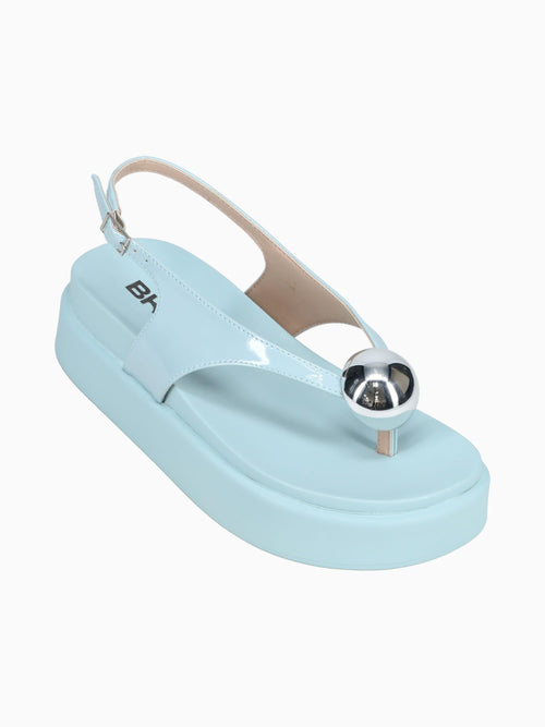 Layla Baby Blue Verniz Molhado Light Blue / 5 / M
