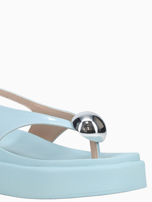 Layla Baby Blue Verniz Molhado Light Blue / 5 / M