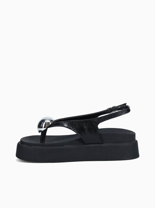 Layla Preto Verniz Molhado