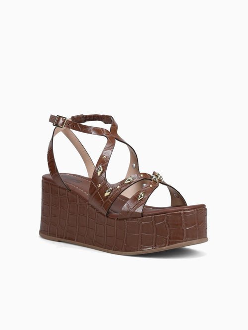 Ruby Chelsea Croco Brown / 5 / M