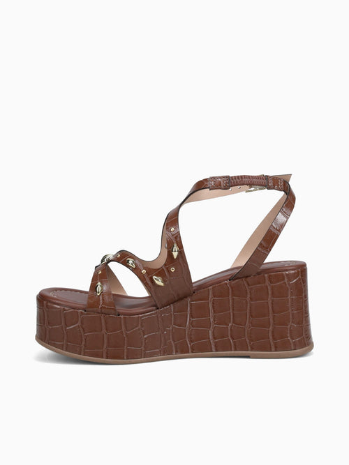 Ruby Chelsea Croco Brown / 5 / M
