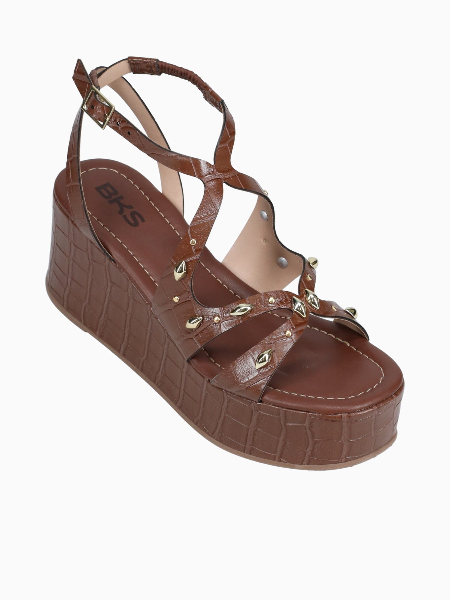 Ruby Chelsea Croco Brown / 5 / M