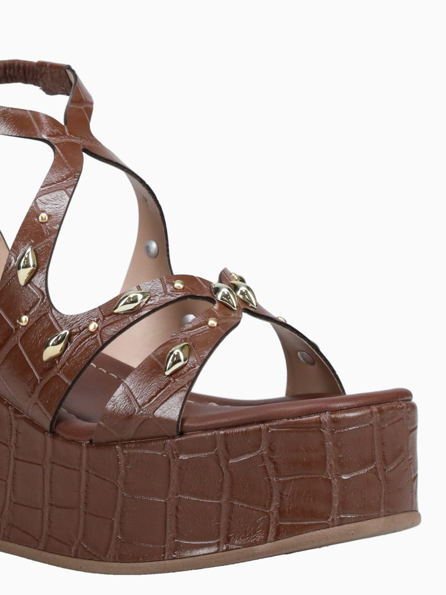 Ruby Chelsea Croco Brown / 5 / M