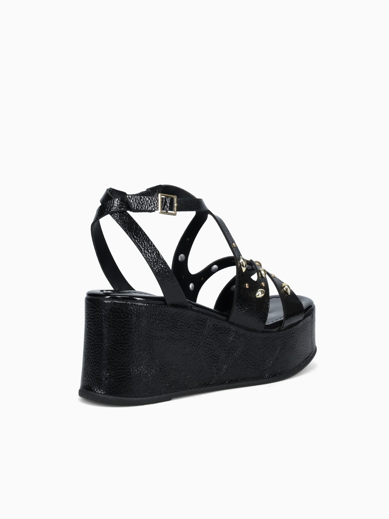 Ruby Preto Verniz Molhad