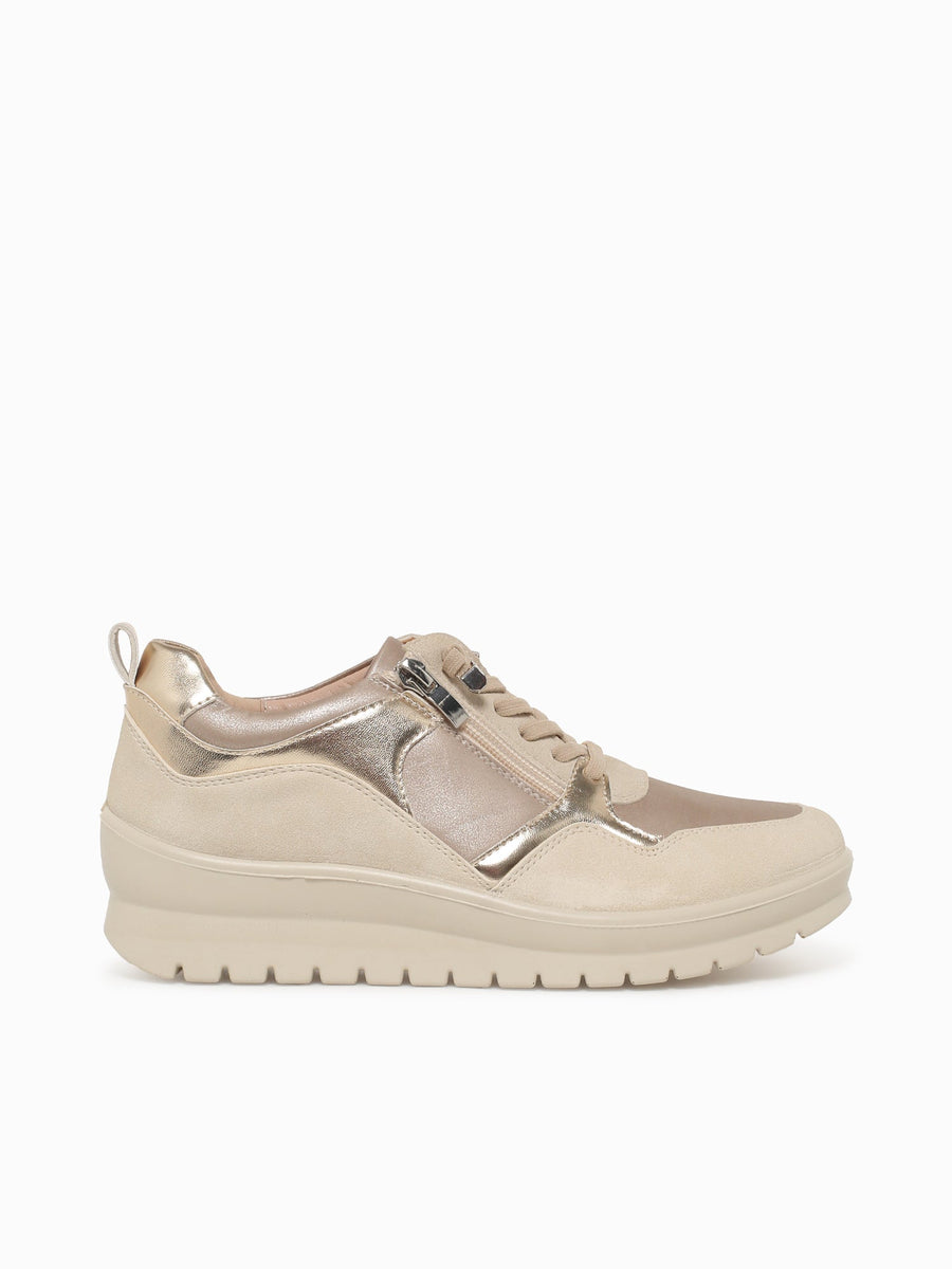 Dana Beige Gold Smooth Metallic Beige / 5 / M