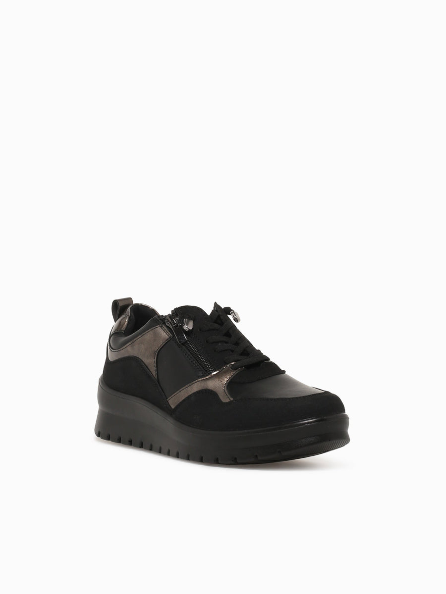 Dana Black Pewter Smooth Metallic Black / 5 / M