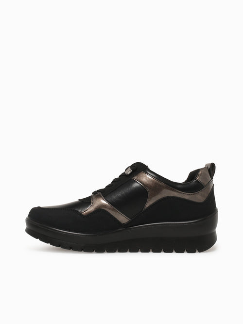 Dana Black Pewter Smooth Metallic Black / 5 / M