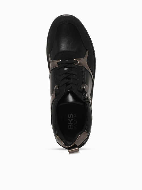 Dana Black Pewter Smooth Metallic Black / 5 / M