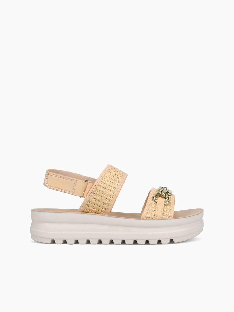Lana Brown Raffia Brown / 5 / M
