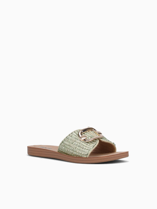 Lillith Green Raffia Green / 5 / M