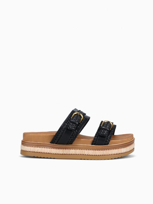 Derry Black Raffia Black / 5 / M