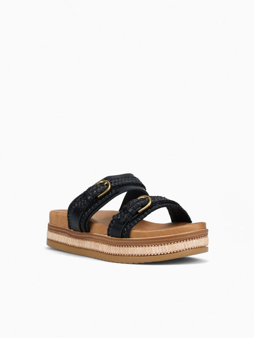 Derry Black Raffia