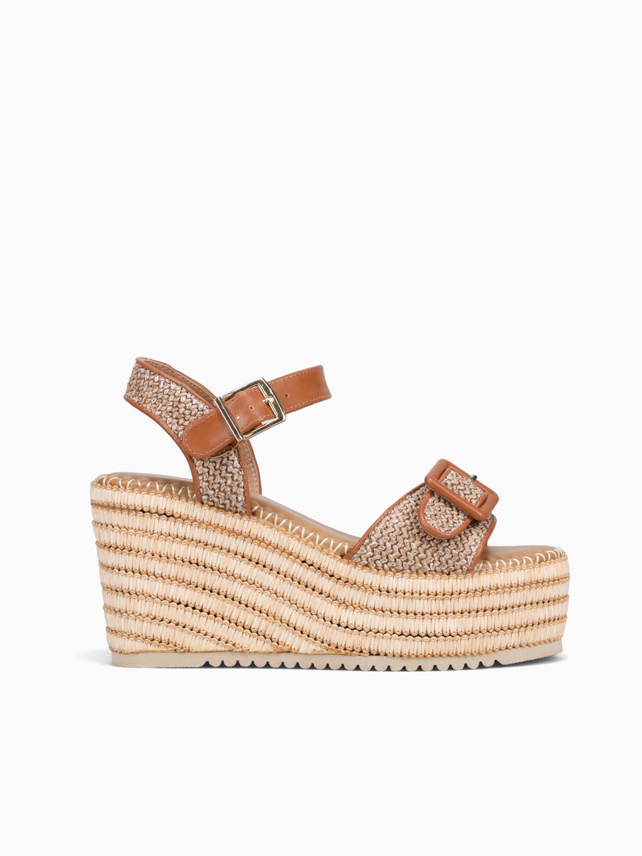 Breena Brown Raffia Brown / 5 / M