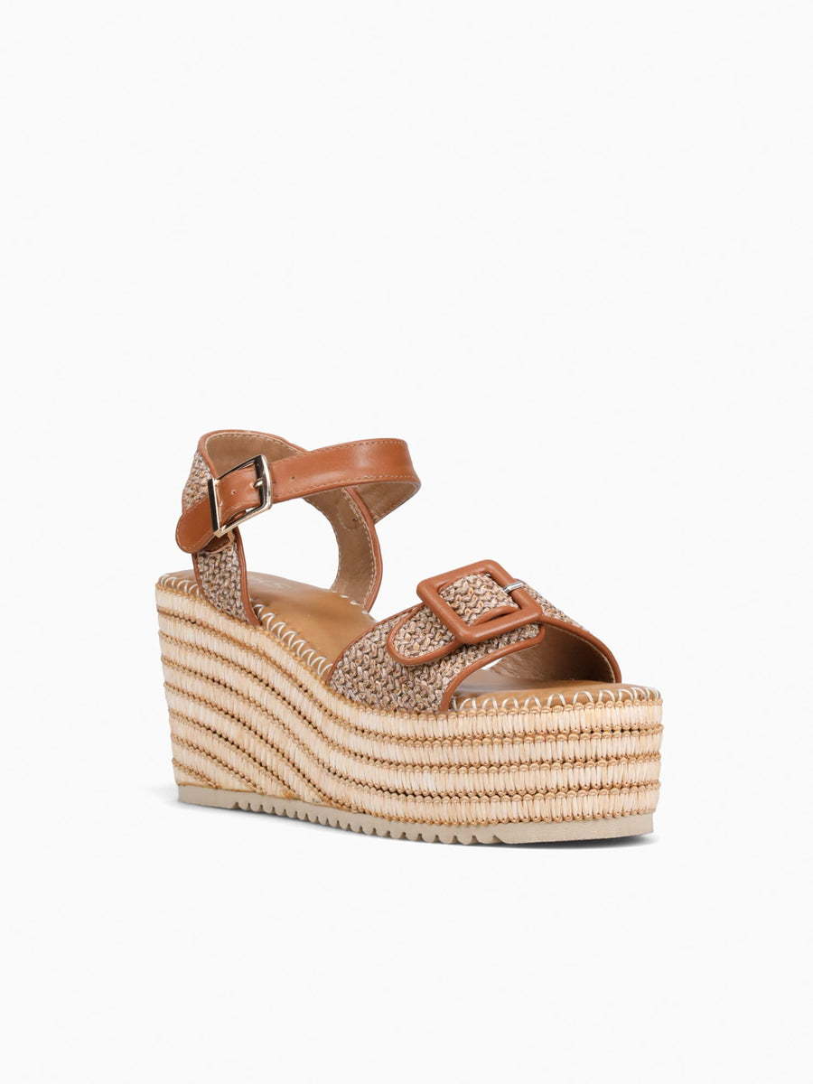 Breena Brown Raffia Brown / 5 / M