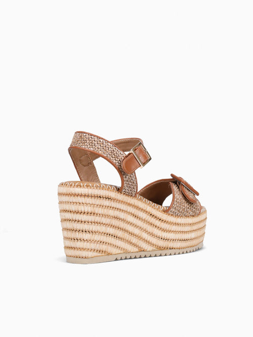 Breena Brown Raffia Brown / 5 / M