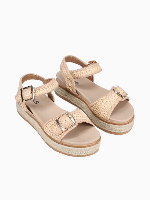 Lenny Beige Raffia Beige / 5 / M