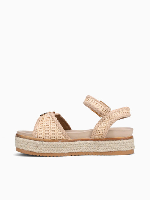 Lenny Beige Raffia Beige / 5 / M