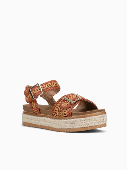 Lenny Brown Raffia Brown / 5 / M