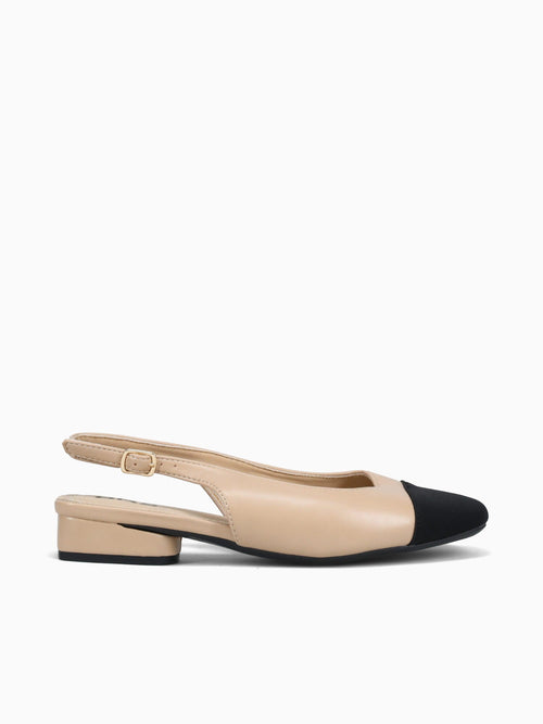 Anne Beige Black Smooth Beige / 5 / M