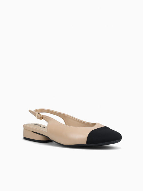 Anne Beige Black Smooth Beige / 5 / M