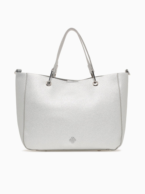 Emilia Top Handle Silver Silver
