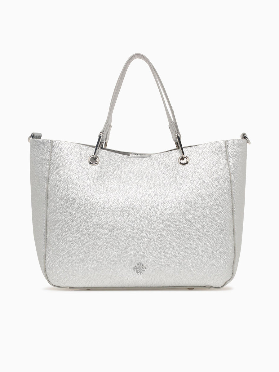 Emilia Top Handle Silver Silver