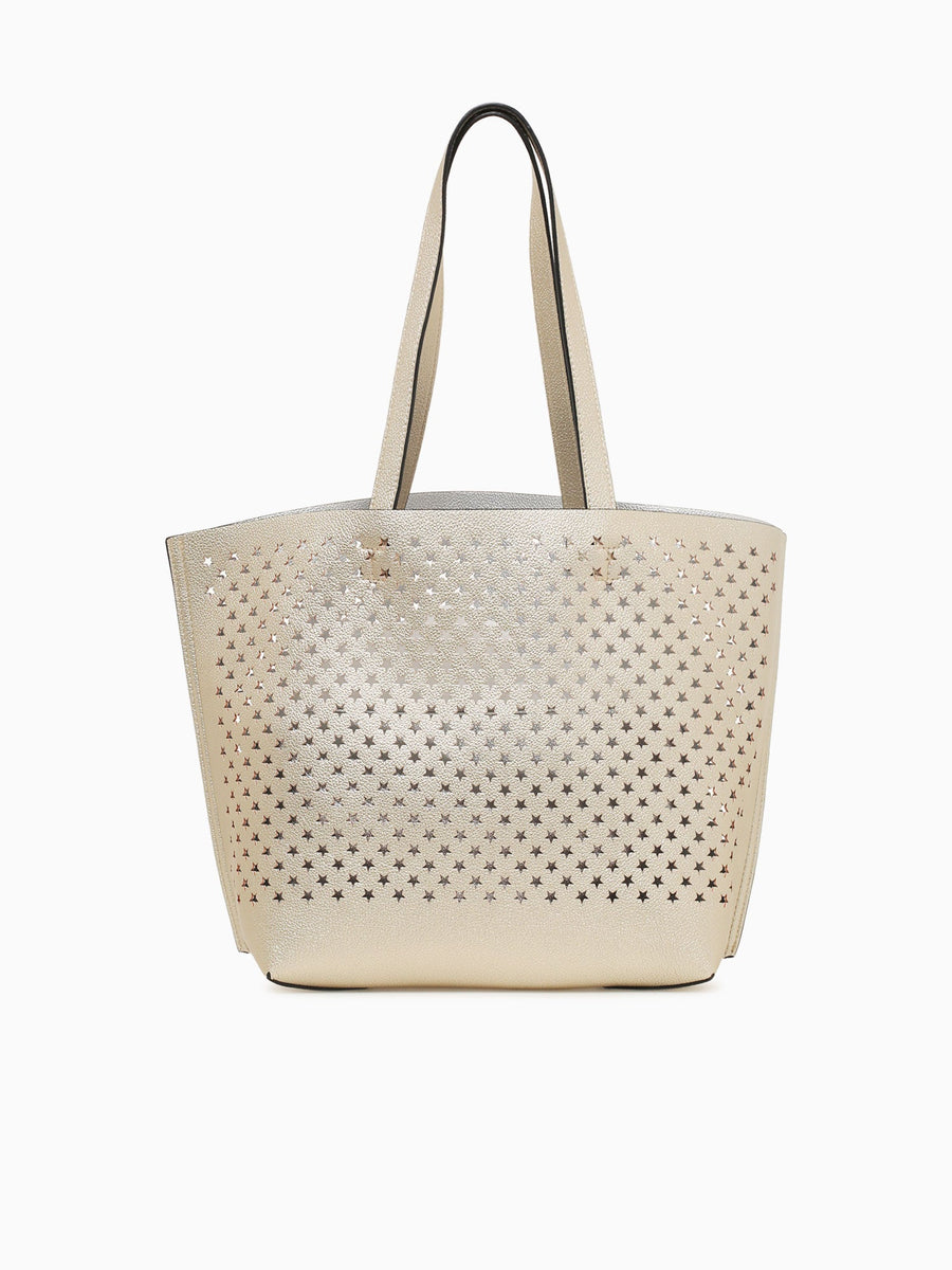 Star Tote Gold Silver Gold