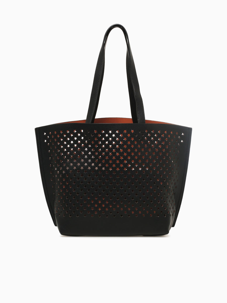 Star Tote Black Tan Black