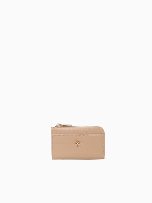 Signature Card Case Taupe Taupe
