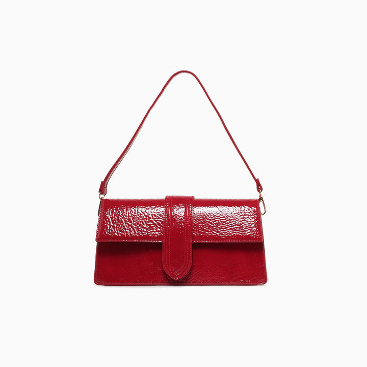 SARAH SHOULDER BAG-WINE