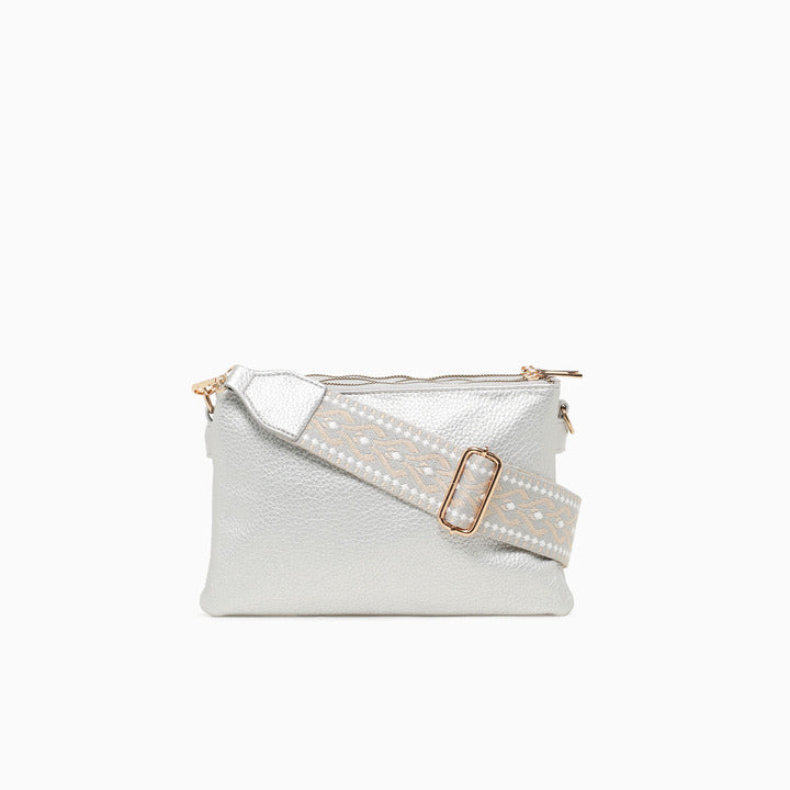 SHELLY CROSSBODY-SILVER