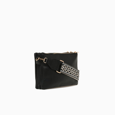 SHELLY CROSSBODY-BLACK