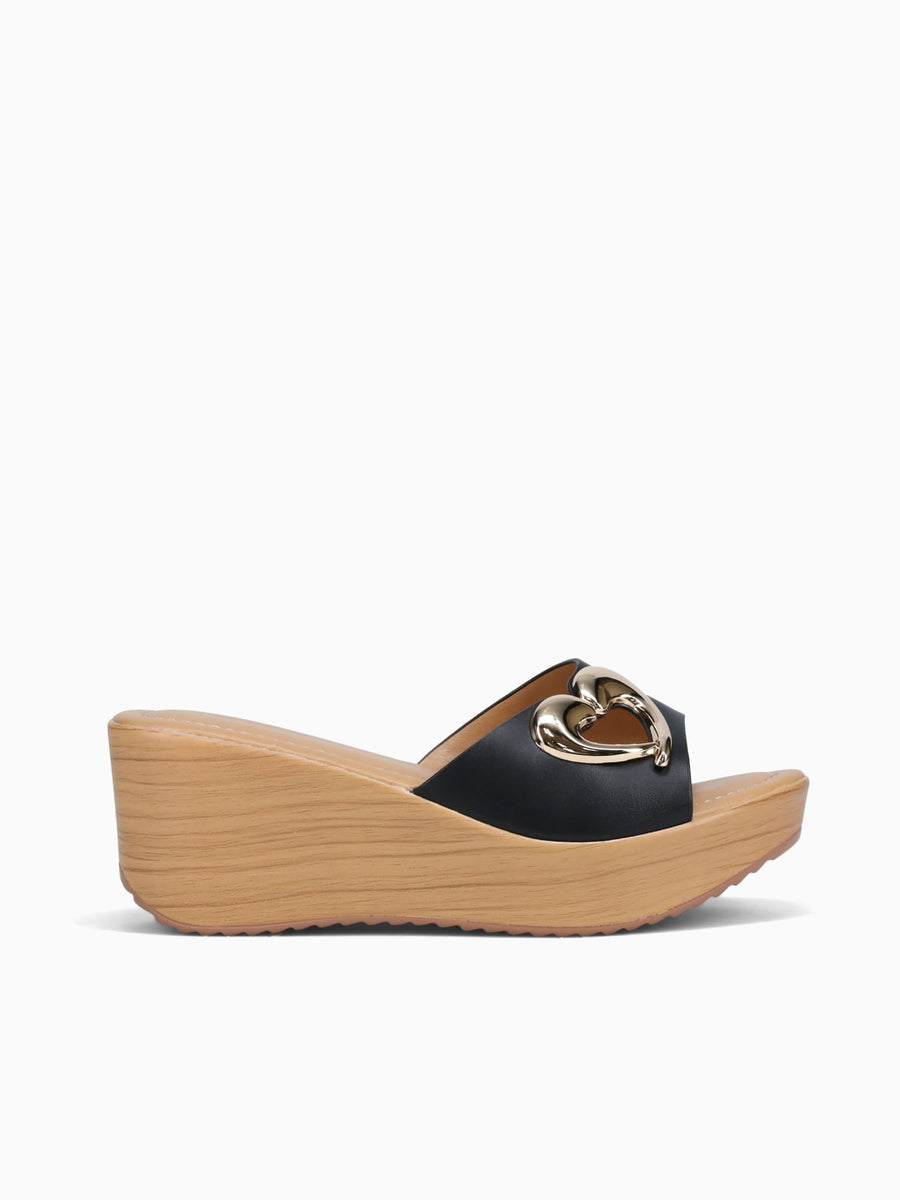 Zinnia Black Smooth Blue / 5 / M