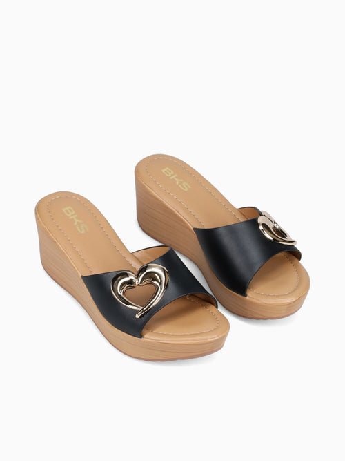 Zinnia Black Smooth Blue / 5 / M