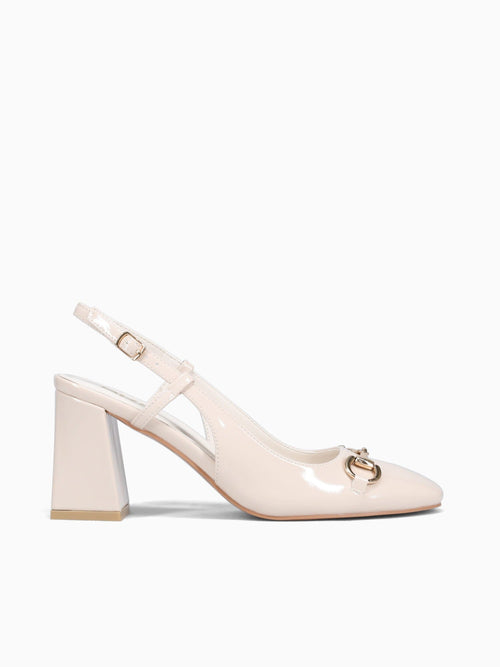 Mallory Off White Patent Black / 5 / M