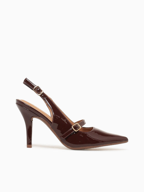 Sicilia Dark Brown Patent Dark Brown / 5 / M