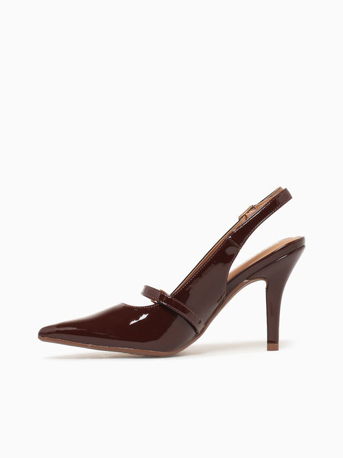 Sicilia Dark Brown Patent Dark Brown / 5 / M