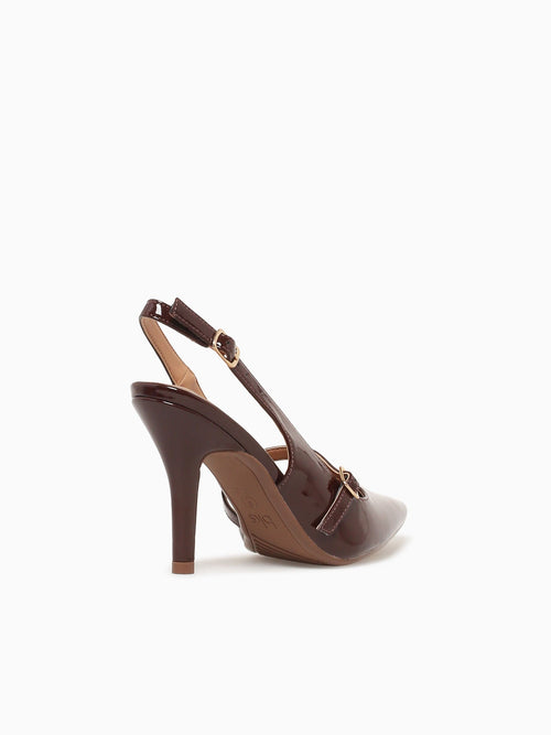 Sicilia Dark Brown Patent Dark Brown / 5 / M